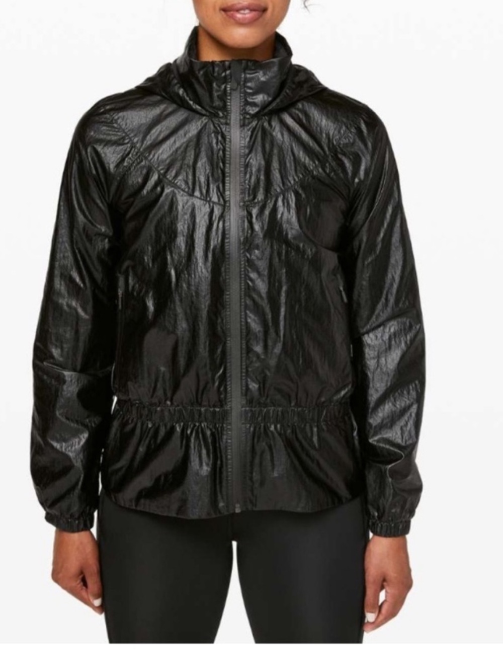 lululemon x Barry’s collab stronger as one matte black foil jacket